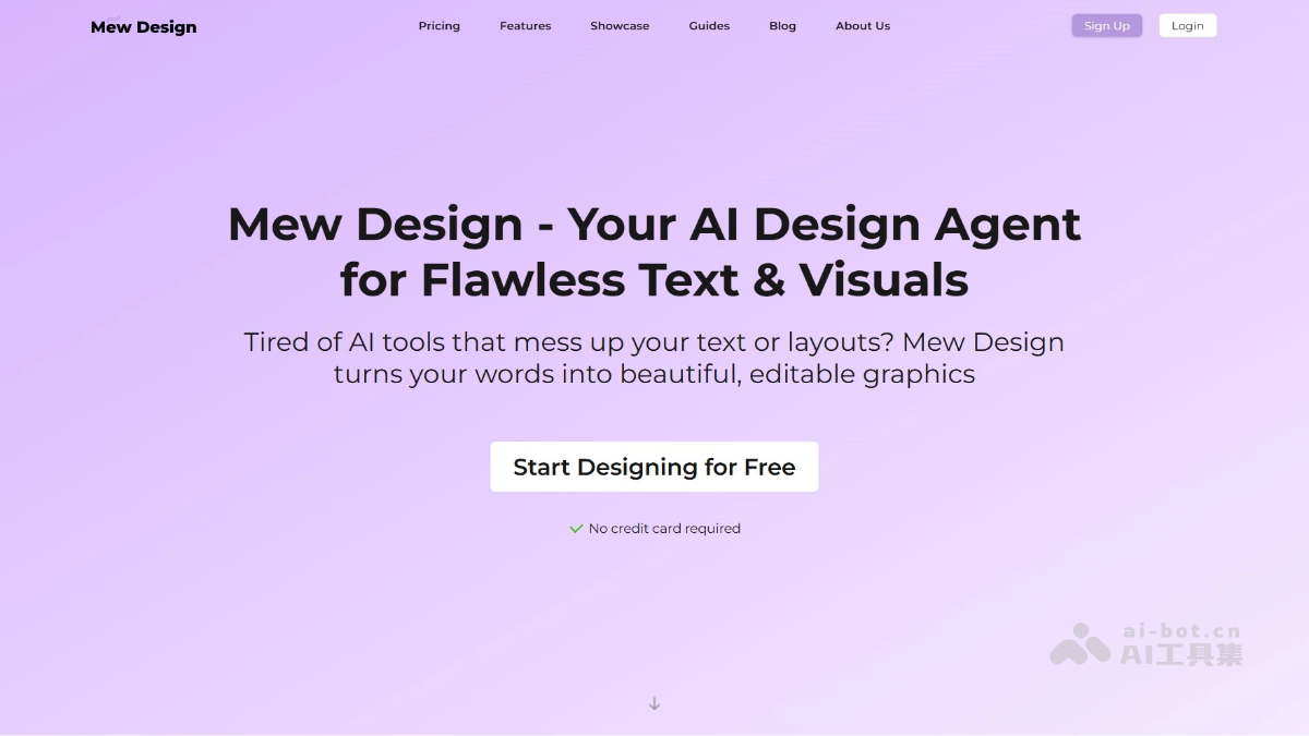 Mew Design – AI设计工具，自然语言生成视觉设计作品