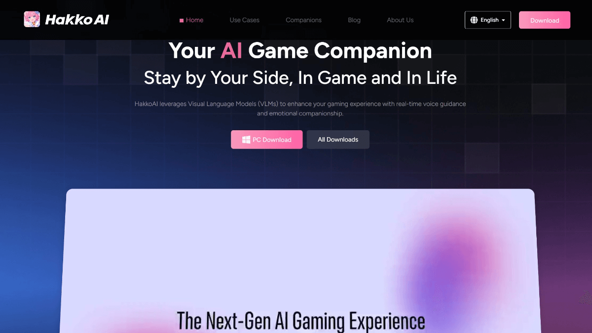 Hakko AI – 心影随形推出的AI游戏伙伴,逗逗海外版