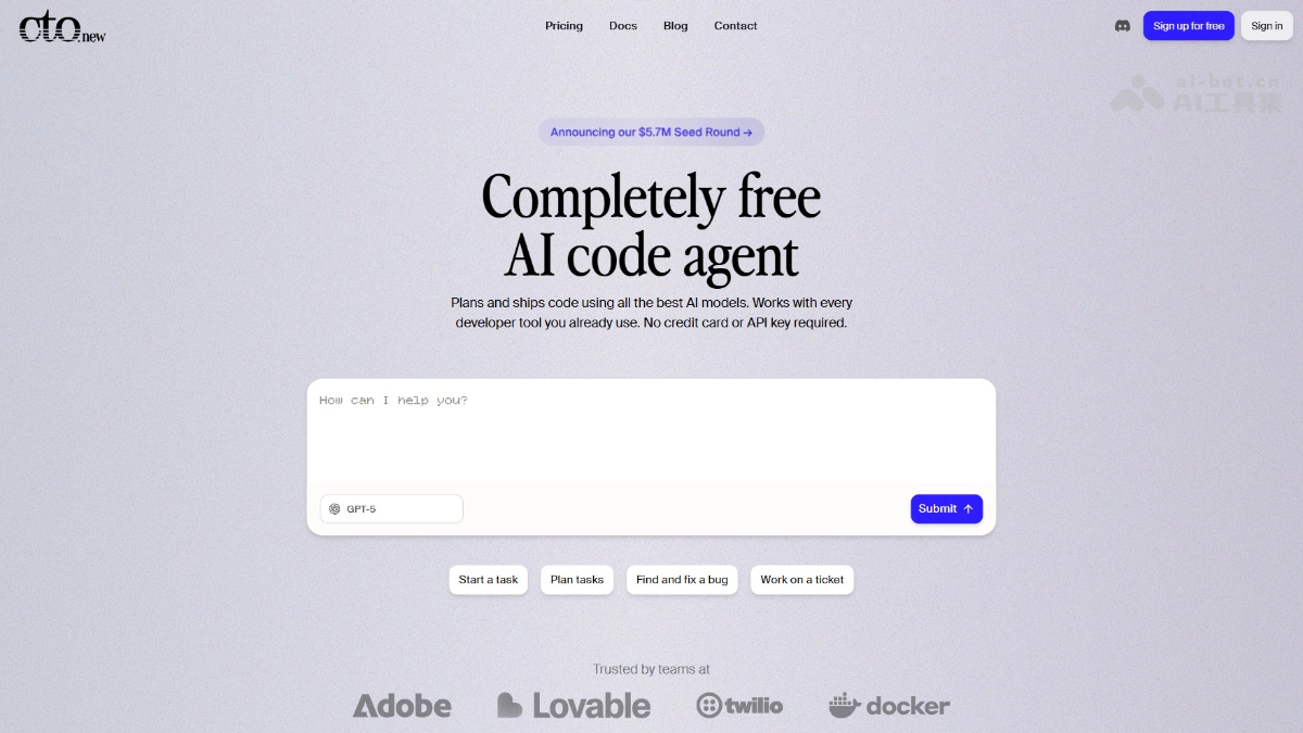 cto.new – 免费的AI编程平台，自动代码规划与生成