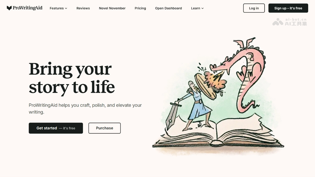 ProWritingAid – AI英文写作工具,提供语法检查和优化建议