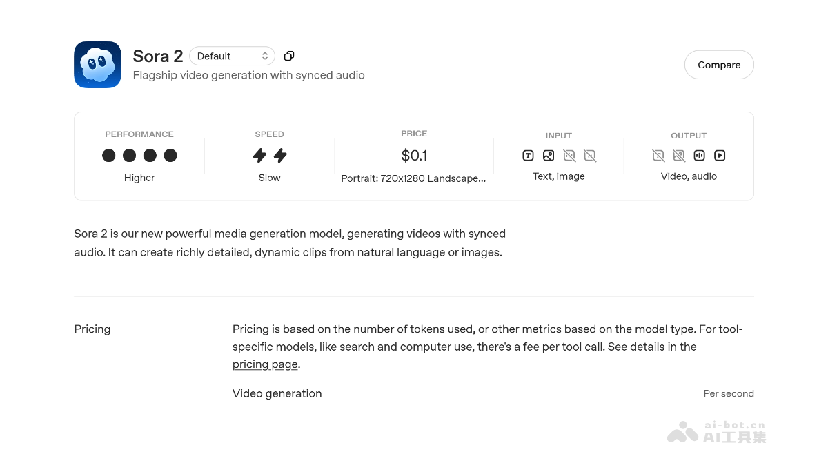 Sora 2 API – OpenAI推出的Sora 2视频生成模型接口