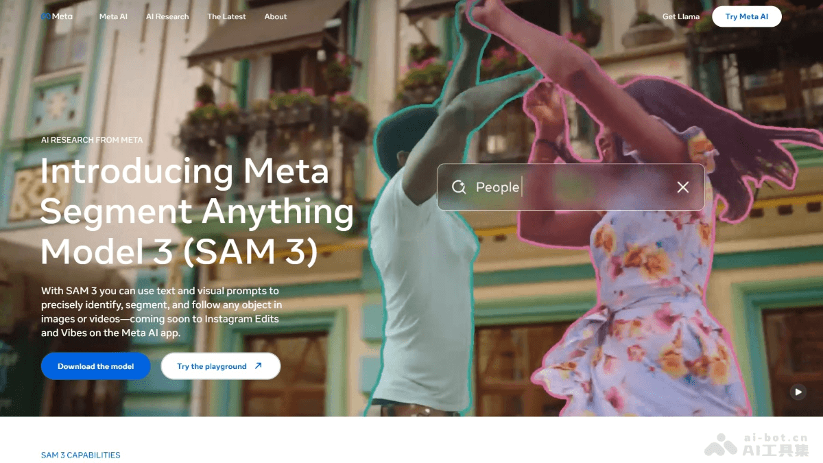 SAM 3 – Meta开源的视觉分割模型