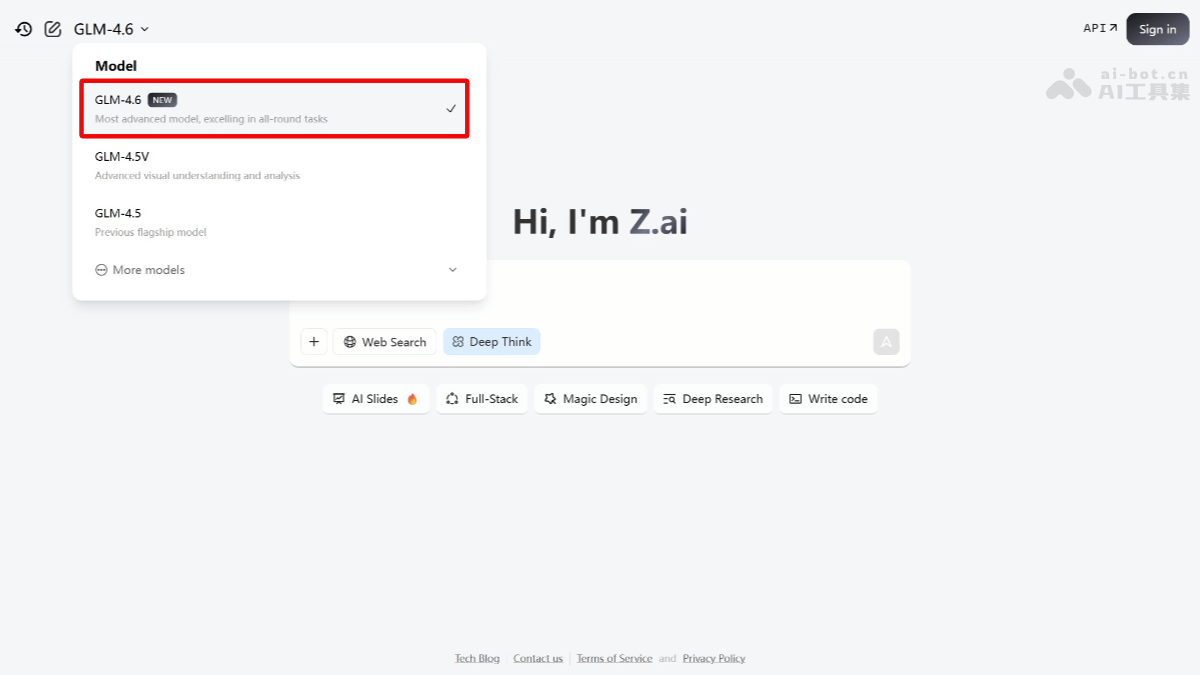 GLM-4.6 – 智谱推出的最新旗舰模型，最强Coding模型