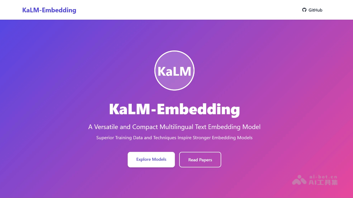 KaLM-Embedding-website