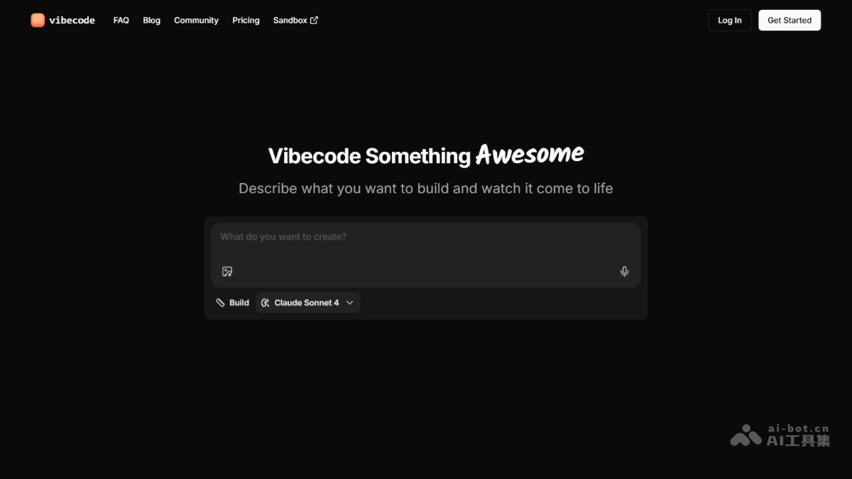 Vibecode – AI应用构建平台，零门槛构建移动应用