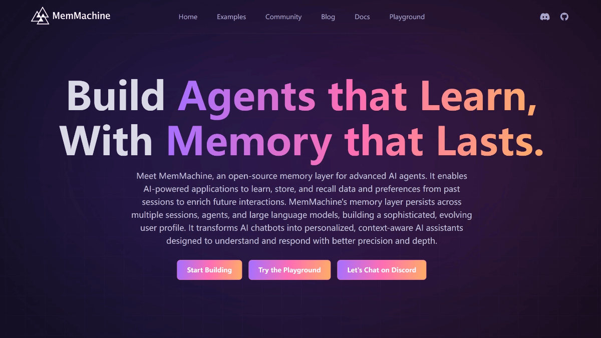 MemMachine – MemVerge推出的开源AI记忆系统